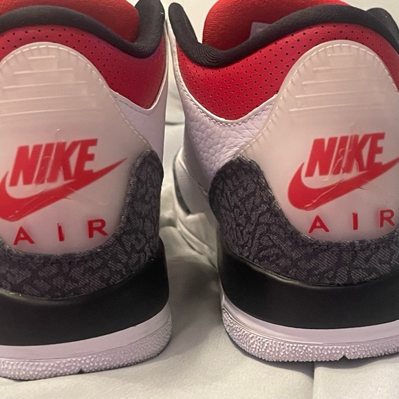 Jordan 3 fire red denim - Picture 5 of 6